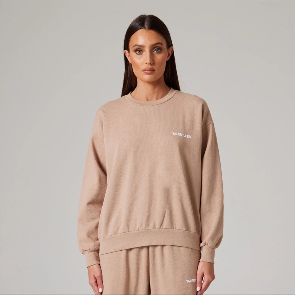 Talentless Lightweight Crewneck Sweatshirt Buttercream XS